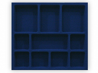 PORTA JOIAS 410X365 COM FLOCAGEM AZUL - MARCOPLAST