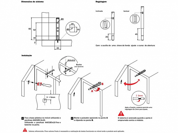 PULSADOR MAGNETICO TIP ON SOBREPOR CINZA / RENNA