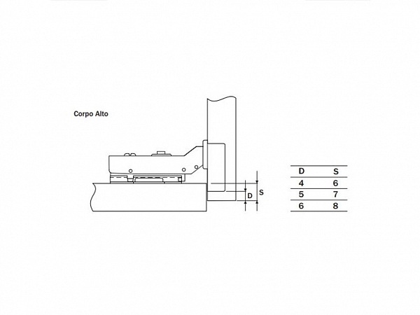 DOBRADIÇA C/ AMORTECEDOR CLIP-ON CURVA 4F - HARDT