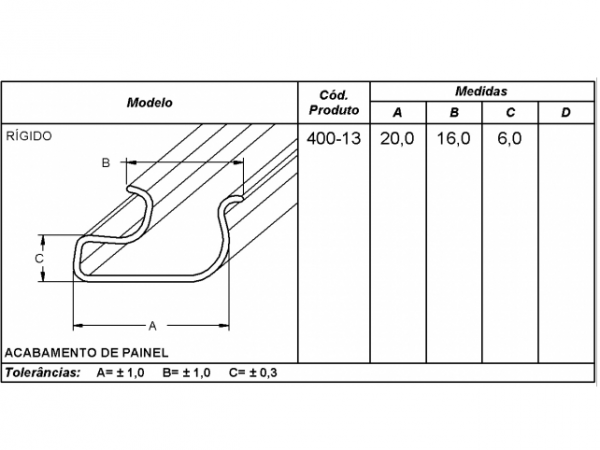 PERFIL P/ MDF RANHURADO 2,75 PVC BRANCO - PERFILISA