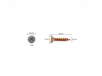 PARAFUSO ENCARTELADO 4 X 20mm C/ 50 UNIDADES