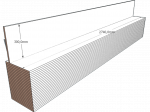 PAINEL 30 MDF BRANCO 15mm 1 LADO FITADO 2,74 x 0,30