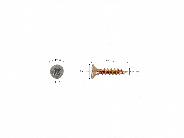 PARAFUSO ENCARTELADO 4 X 20mm C/ 50 UNIDADES