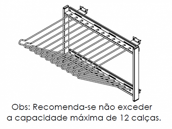 CALCEIRO TELESC.  380 X 330  X 450MM 12 VARAS