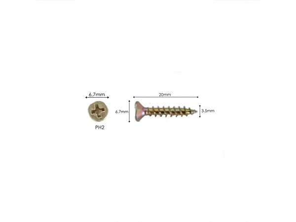 PARAFUSO ENCARTELADO 3,5 X 20mm C/ 20 UNIDADES