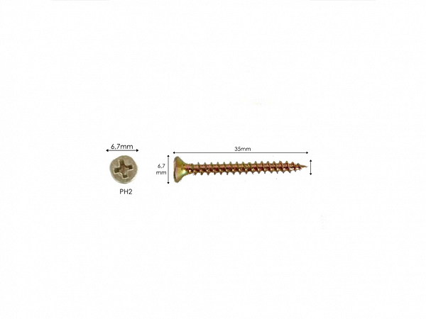 PARAFUSO ENCARTELADO 3,5 X 35mm C/ 20 UNIDADES