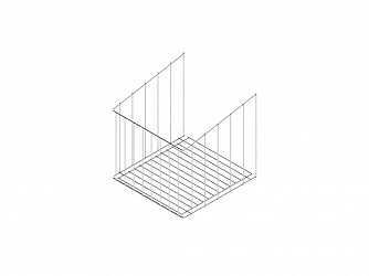 TULHA BASCULANTE ELEVATTA 340 x 345 x 345 CROMADA - DIMEC