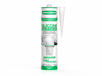 SILICONE INCOLOR ACETICO 280g AMAZONAS