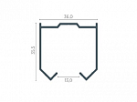 TRILHO U21 ALUMINIO 3m RM021 - ROMETAL