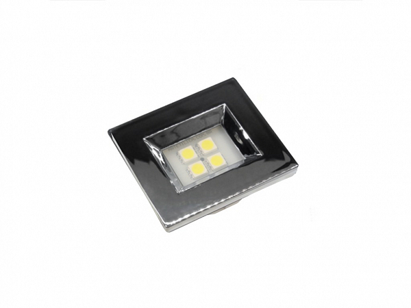 LUMINARIA LED RETANGULAR 5000K CROMADO 35mm 46x39mm 11/4mm  - NUZE