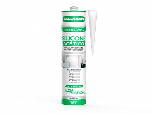 SILICONE INCOLOR ACETICO 280g AMAZONAS