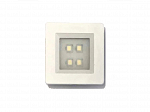 LUMINARIA LED QUAD. 40 x 40mm 4 LEDS LUZ FRIA BRANCA - BLASS