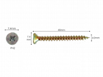 PARAFUSO ENCARTELADO 4 X 40mm C/ 50 UNIDADES