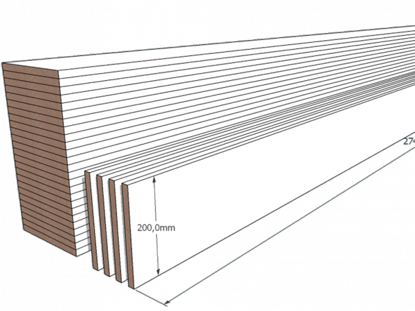 PAINEL 20 MDF BRANCO 15mm 1 LADO FITADO 2,74 x 0,20