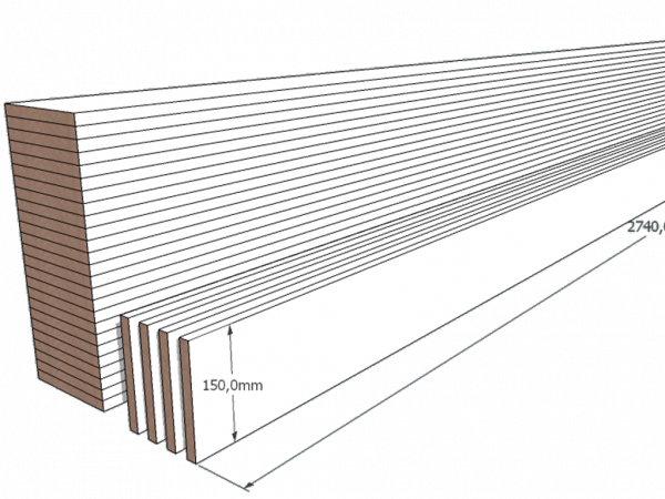 PAINEL 15 MDF BRANCO 15mm 1 LADO FITADO 2,74 x 0,15