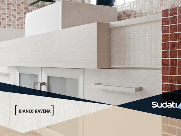 MDF BIANCO RAVENA 18mm 2F 185 x 275 - SUDATI - MA